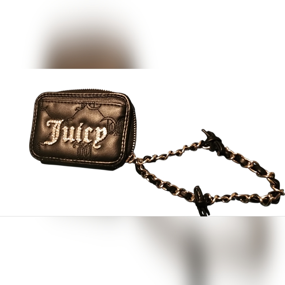 Juicy Couture Black Zipper Pouch